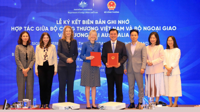 Bộ Công Thương và Bộ Ngoại giao và Thương mại Australia ký kết biên bản ghi nhớ hợp tác