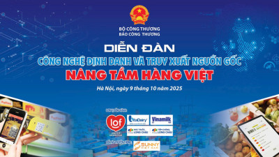 Diễn đàn Công nghệ định danh và truy xuất nguồn gốc sẽ diễn ra vào sáng 9/10/2025