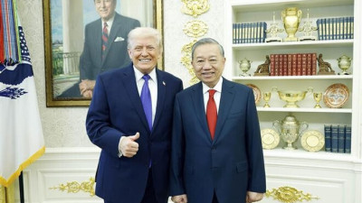 Tổng Bí thư Tô Lâm gặp Tổng thống Hoa Kỳ Donald Trump