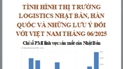 Báo cáo thị trường logistics Nhật Bản, Hàn Quốc và những lưu ý đối với Việt Nam, tháng 6/2025 (miễn phí)