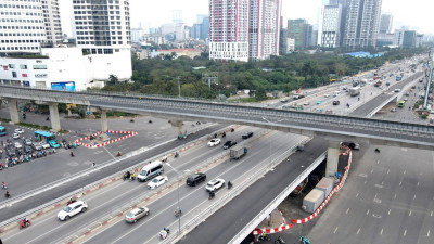 Phương tiện được đi lên cầu vượt thép nút giao Mai Dịch từ 6/5/2024