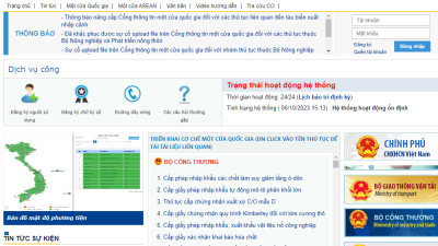 Việt Nam đã kết nối trao đổi tờ khai hải quan ASEAN thông qua Cơ chế một cửa quốc gia với 8 quốc gia trong khối.