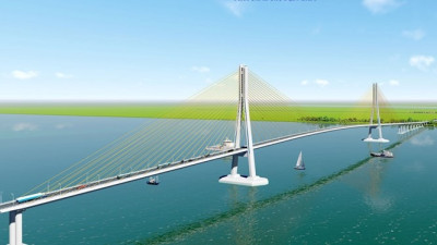 Cầu Đại Ngãi trên QL60 nối Trà Vinh và Sóc Trăng: sẽ tiết kiệm 80km, giảm tải ách tắc