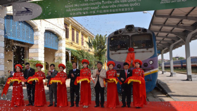 Khai trương tàu hàng chuyên tuyến Khai Viễn (Trung Quốc) - Hải Phòng