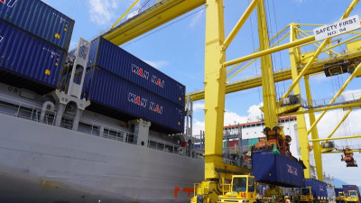 Đà Nẵng đón chuyến tàu container đưa hàng hóa miền Trung đi thẳng đến Hoa Kỳ