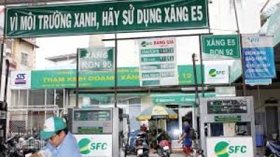 Từ ngày 01/01/2018, sẽ thay xăng A92 bằng xăng E5 RON 92